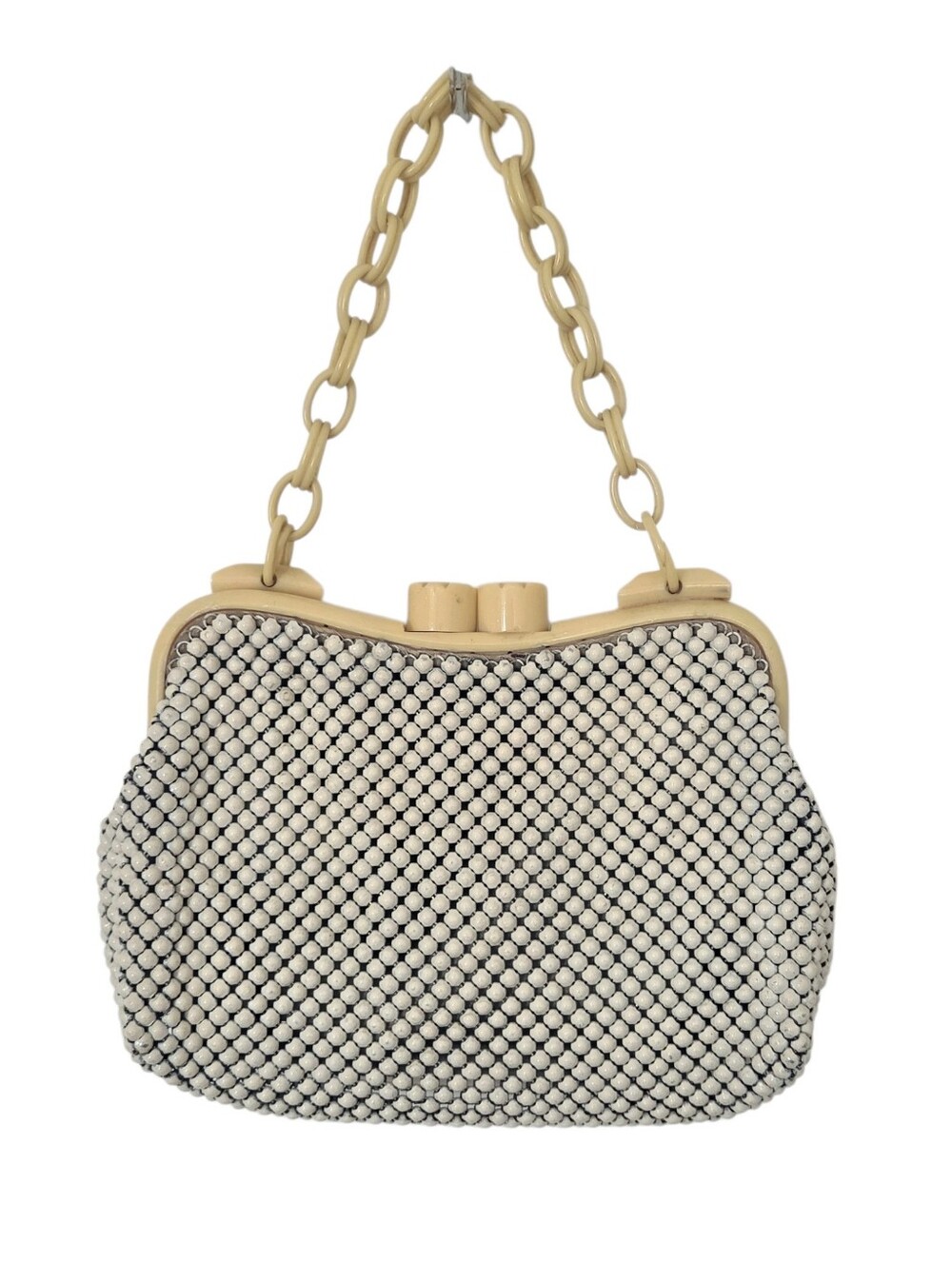 Whiting & Davis Mesh Bag With Bakelite Frame